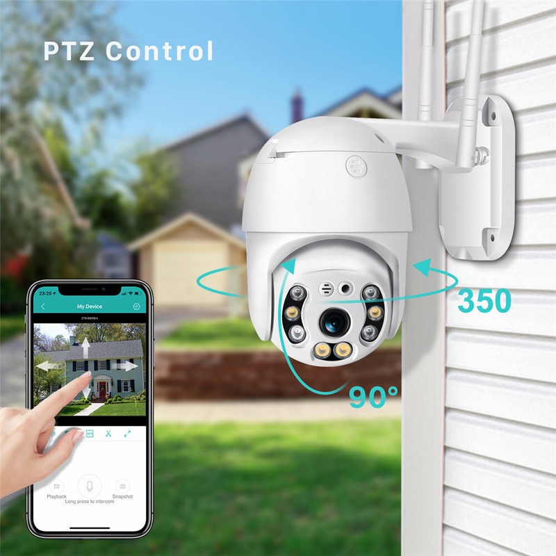 Wireless 1080P WIFI Camera Outdoor CCTV PTZ Smart Home Security Cam Night Vision gallery