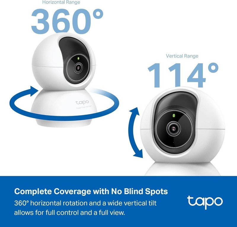 Tapo 3K 5MP Indoor Security Camera for Baby Monitor, Pet Camera w/Smart Motion gallery