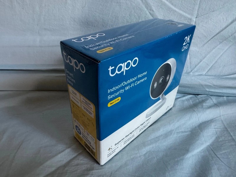 TP-Link Tapo 2K QHD Indoor Outdoor Home Security WiFi Camera (C120) - NEW SEALED gallery