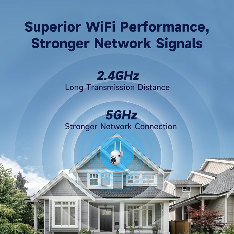 Wireless 5G WiFi Security Camera System Smart Outdoor Night Vision 1080P gallery