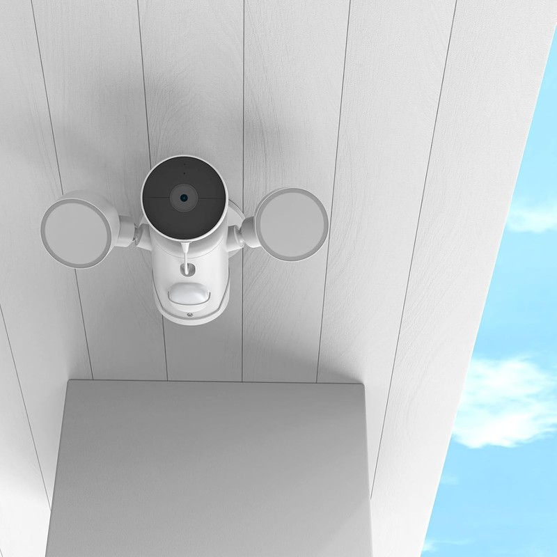 Eave Mount Bracket + Anti-Drop Chain for Google Nest Cam Floodlight - ABS Protec gallery