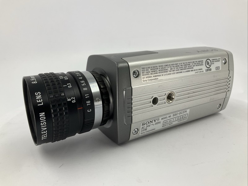 Sony SSC-DC374 Color Video Camera w/ Cosmicar Lens 8.5mm 1:1.5 gallery