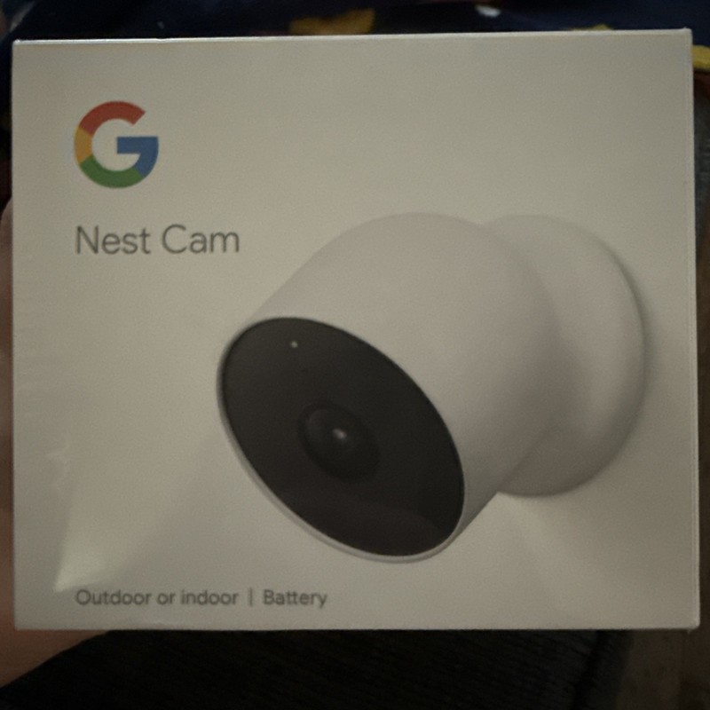 Google Nest Cam Indoor/Outdoor Battery Camera – GAO1317-US – Snow – NEW