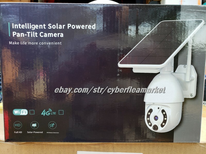 WiFi 1080P Solar PTZ IP Camera Home Outdoor Security CCTV Motion Detection