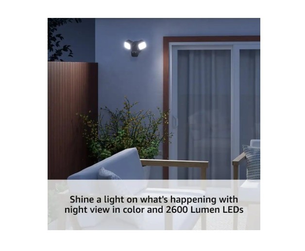 Blink Wired Floodlight Security Camera HD Smart Motion Detection 2600 Lumens gallery