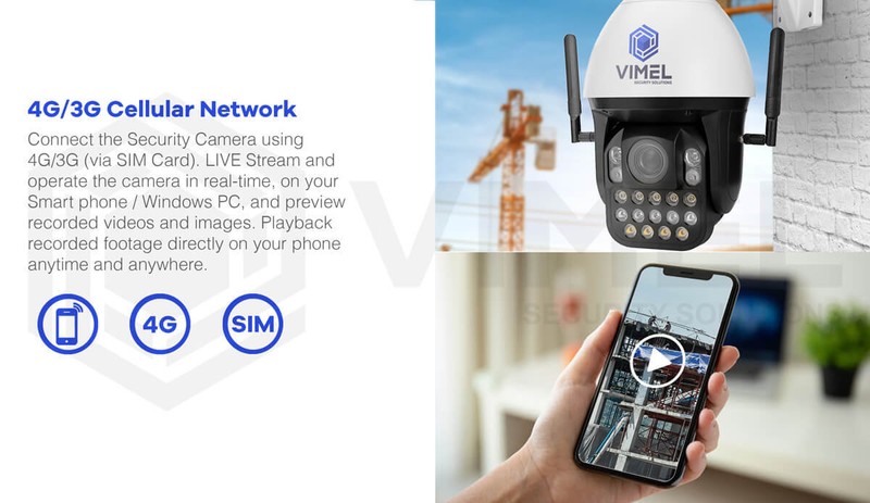 4G Solar Security Camera UHD 4K 30X Optical Zoom 256GB LIVE VIEW PTZ gallery