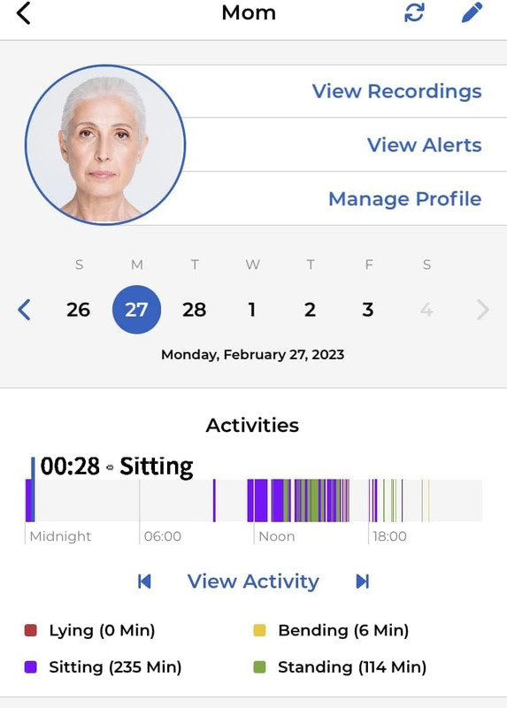Sentinare Fall Detection & Activity Sensor, Privacy-Preserving Videoless Stick F gallery