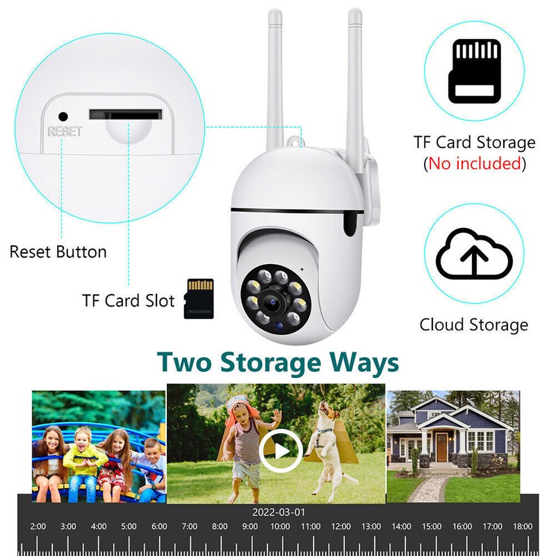 4PCS Outdoor Security Camera 5G WiFi Night Vision PIR Sensor Surveillance Cam gallery
