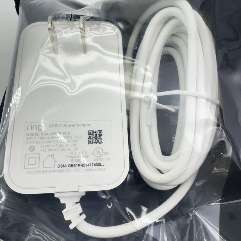 Ring DSA-13PFG-05 White 5V 2.5A 12.5W Power Adapter for Ring Alarm Base Station gallery