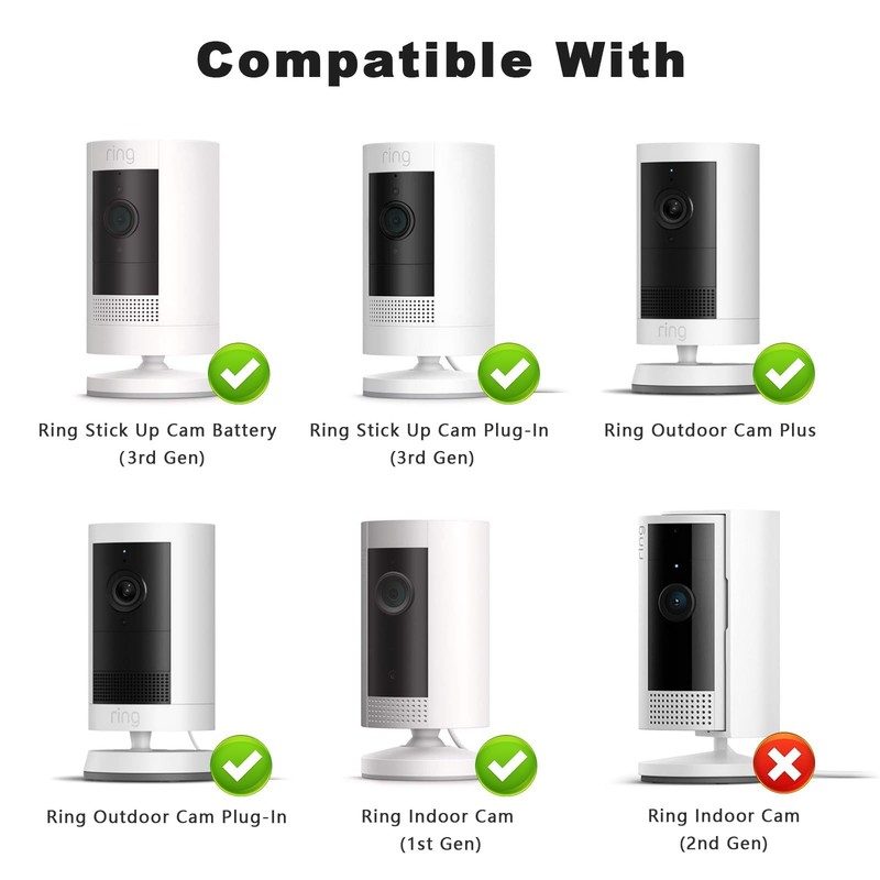 2Pack Ring Camera Wall Mount Compatible with Indoor Outdoor Security Cam gallery