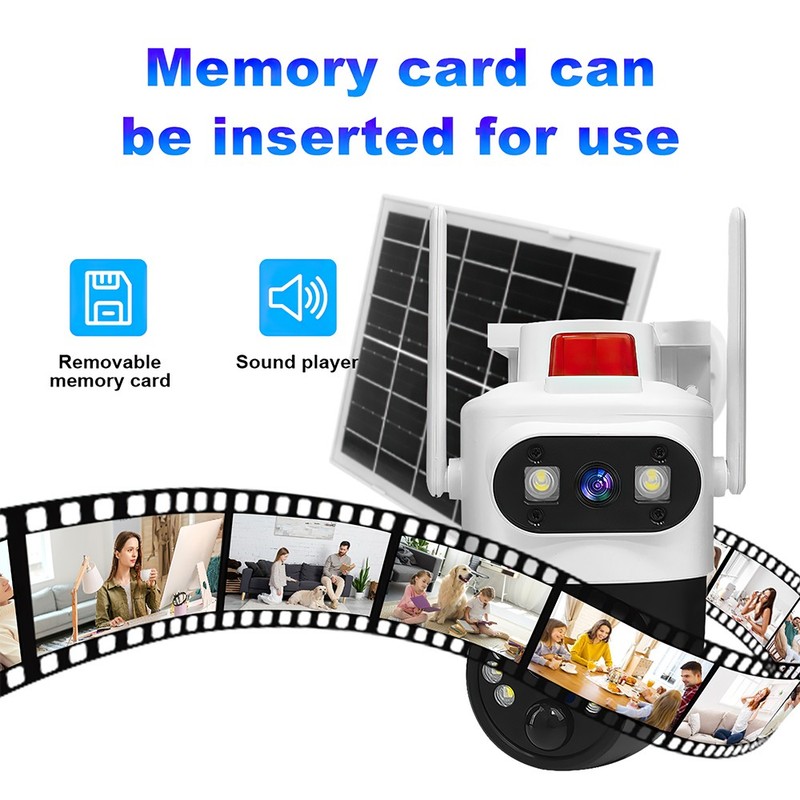 Camara De Seguridad Solar Inalambricas Para Exterior Con Vision Nocturna y Audio gallery