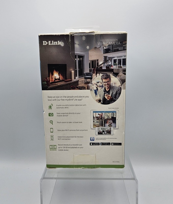 D-Link Black DCS-936L Wi-Fi Camera Motion Detection Night Vision New Open Box gallery