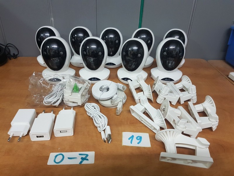 lot of 9 Vimtag P1 Cloud 960P wireless camera for Parts or Repair