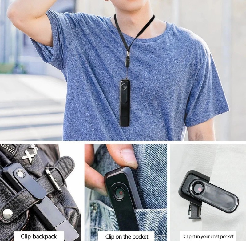 Mini Body Camera Portable Wearable Clip Pocket Cam Video Recorder 1080P gallery