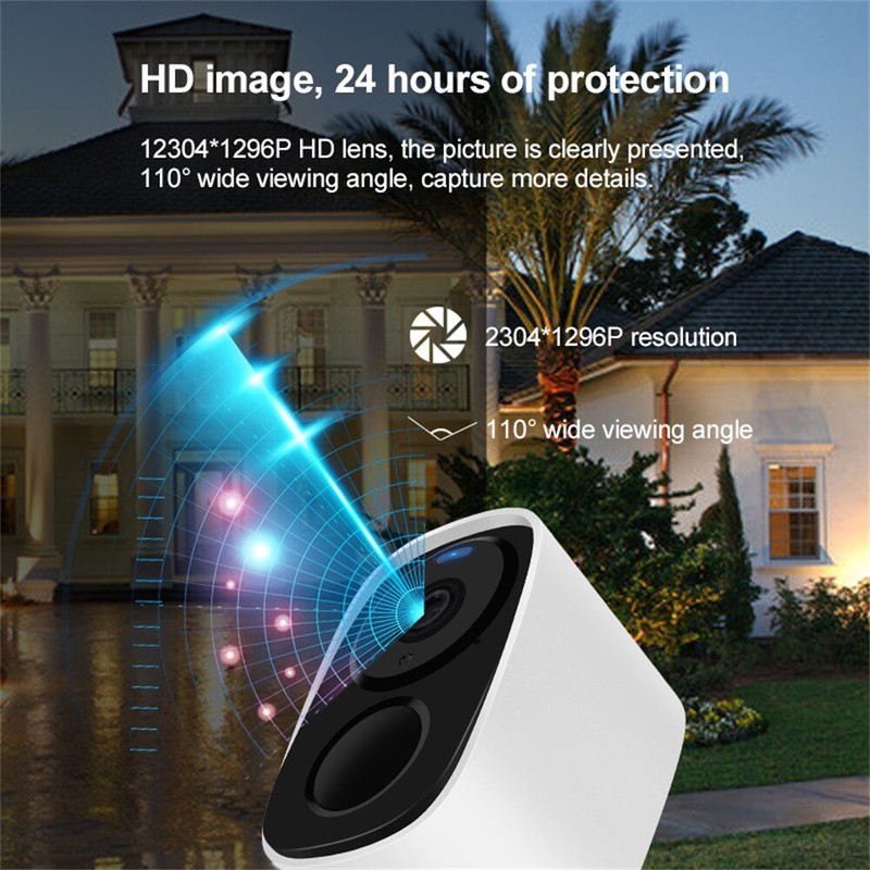 1080P Security Camera 3MP & Color Night Vision Rechargeable 5000mAh 2.4GHz WiFi gallery