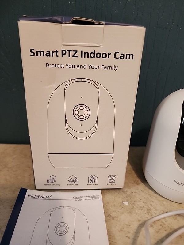 MUBVIEW 1 Pack Indoor Camera with Phone App, Motion Tracking, 2.4G WiFi PK320 gallery