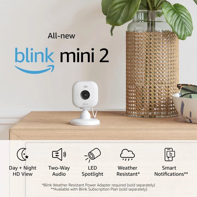 New 2024 Blink Mini 2 — Plug-in smart security camera 2 Pack New gallery