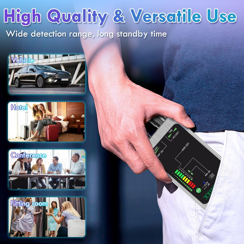 M8000 Portable Hidden Camera & Bug Detector for Travel and Privacy Protection gallery