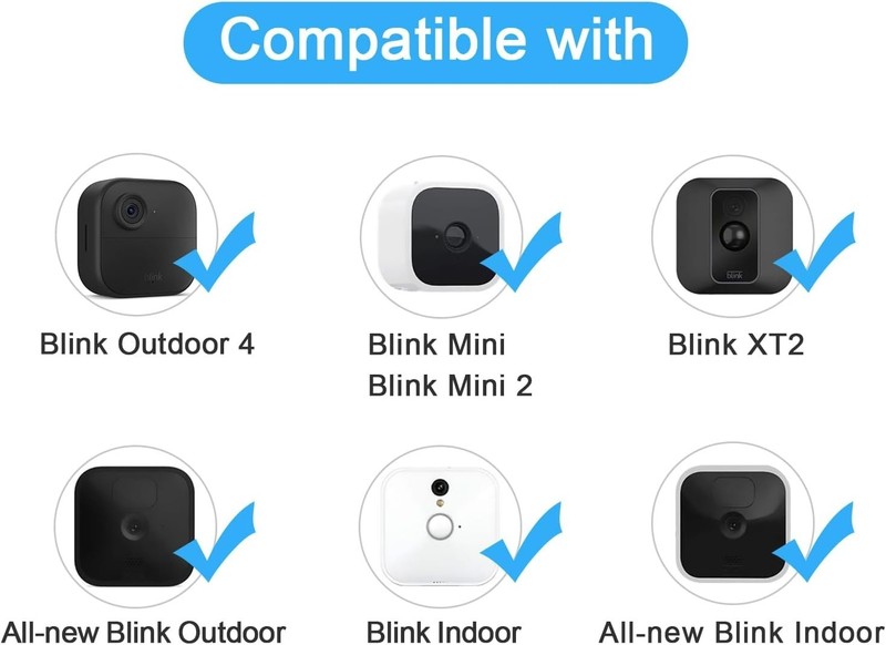 360° Adjustable Wall Mount for Blink Cameras, 2 Pack with Screws Included gallery