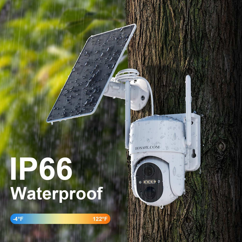 4G LTE Solar Security Camera 2K Night Vision, Wireless Outdoor, 2 PCS gallery