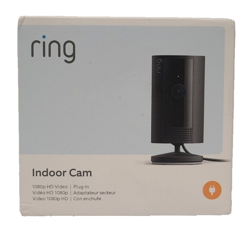 Ring Indoor Cam 1080p HD Video 2nd Generation Plug-in – Black