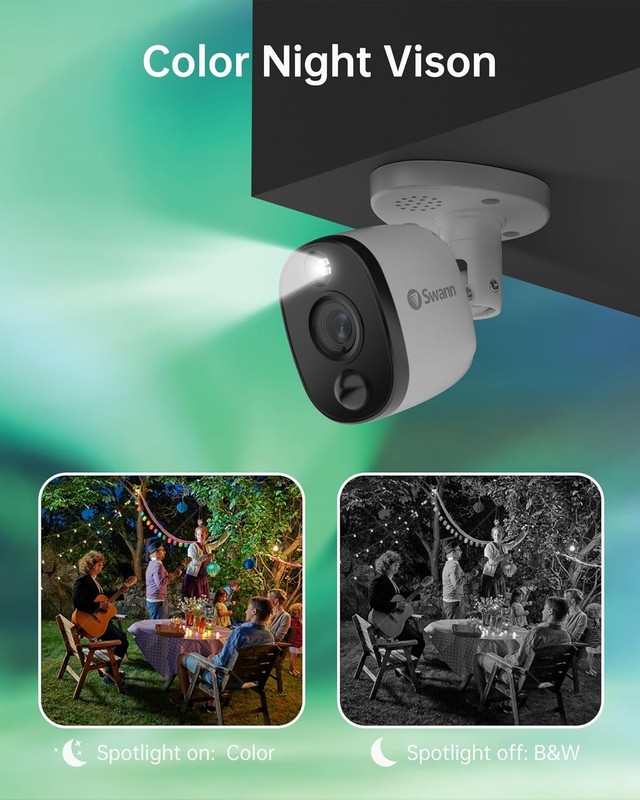 Swann 4K DVR Bullet Camera Sensor Light True Detect gallery