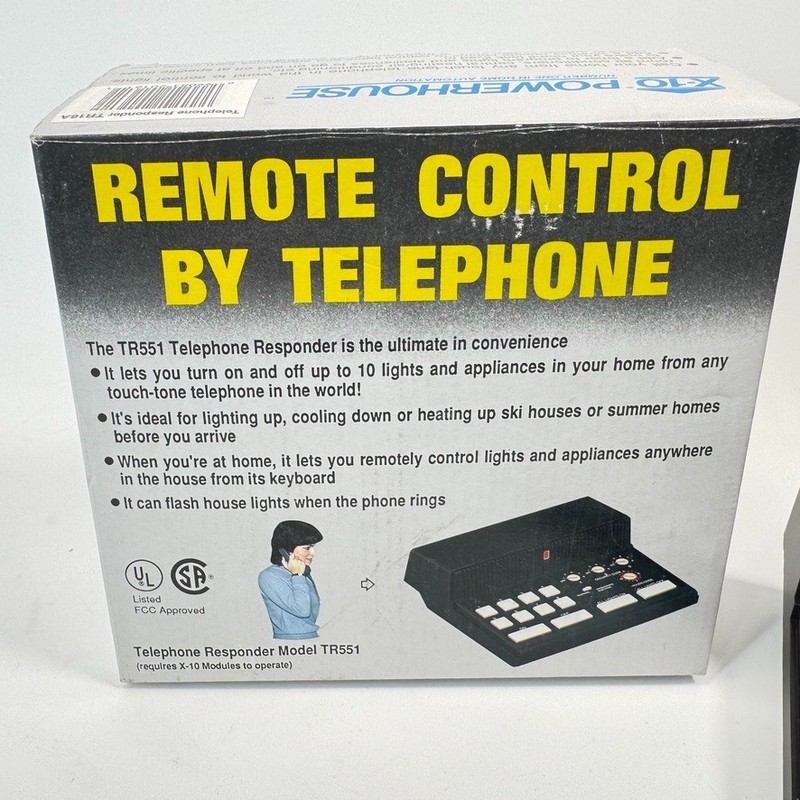 X10 X-10 TR16A Telephone Phone Responder Touch-Tone Controller NEW NOS gallery