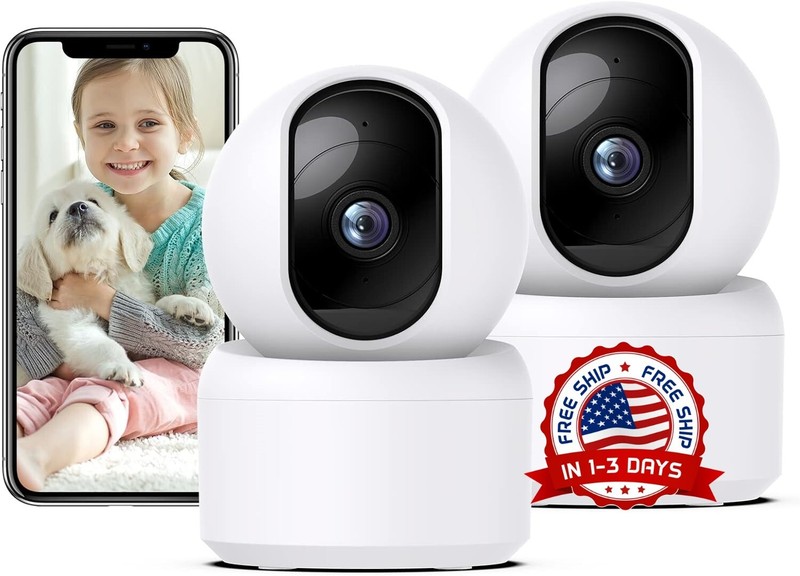 Cámara de seguridad para el hogar con WiFi de 360 ​​grados y visión nocturna NEW