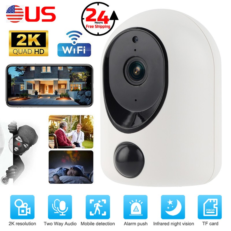 2024 Wireless 4MP WiFi Security Camera System Smart outdoor Night Vision Cam 2K