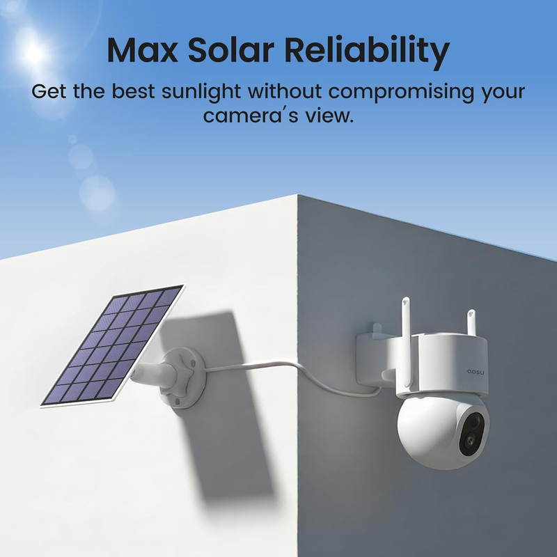 Solarcam D1 Max 4-Cam Kit, 4K Solar Security Cameras Outdoor Wireless, 360° Pan gallery