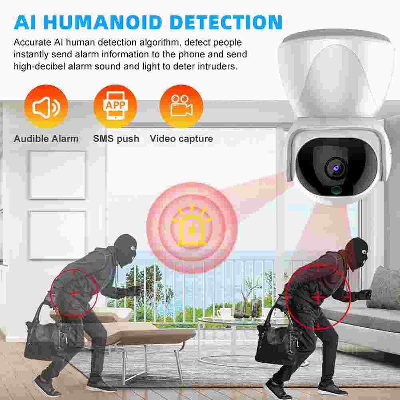 Camaras De Seguridad Para Exterior 5G WIFI Inalambrica Con Vision Nocturna 1080P gallery