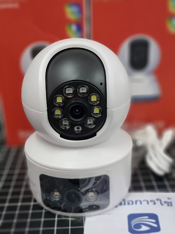 Dual Lens Wireless IP Camera 5G WiFi Full HD 5MP Infrared Night Vision+16GB gallery
