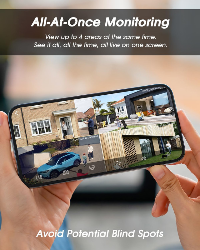 Wireless Solar Security Wireless Camera, 4MP Wifi Camera Outdoor with Color Nigh gallery