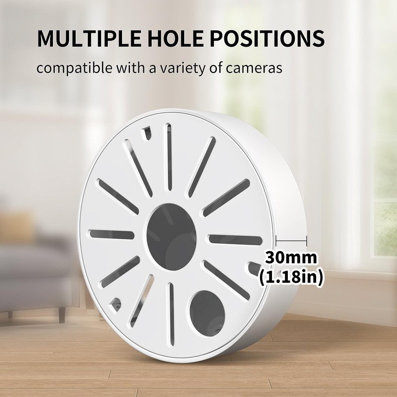 Universal Security Camera Junction Box Aluminum Alloy Bracket Hide Cable Junc... gallery
