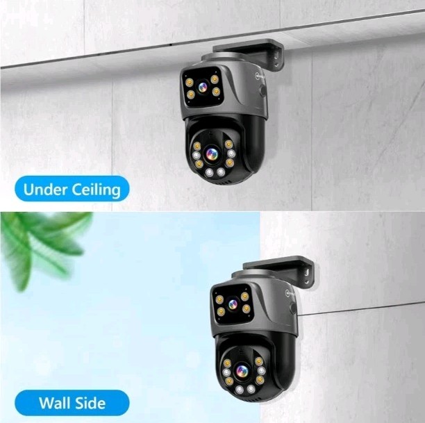 MOVOLS Dual Lens Outdoor PTZ Security Camera - Smart Home Night Vision CCTV gallery