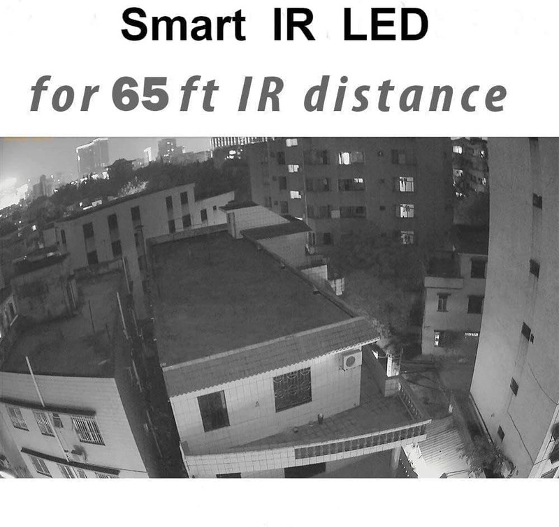 5MP HD Analog Coax Dome CCTV Security Camera, 100° Wide Angle, 65ft IR Night Vis gallery