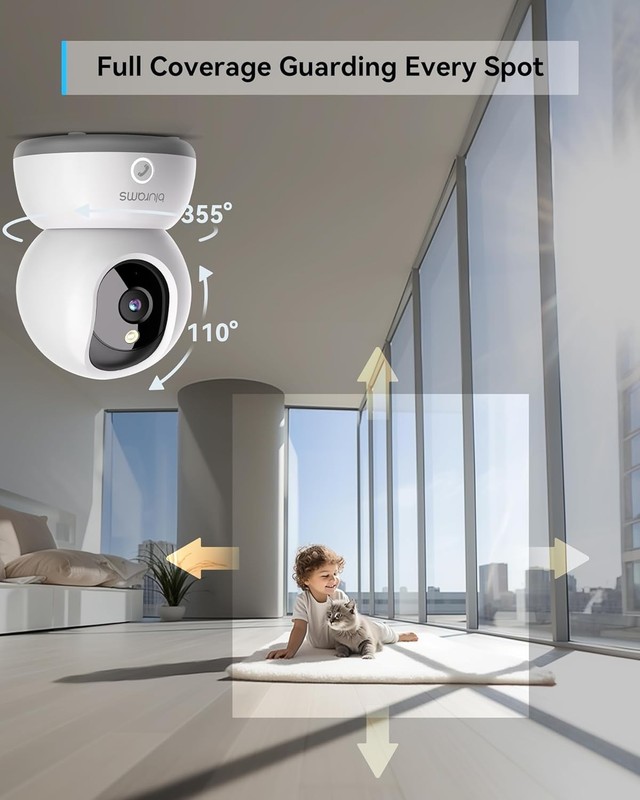 blurams Security Camera for Home Security Pet Camera 2.4G WiFi Baby Monitor 2PCS gallery