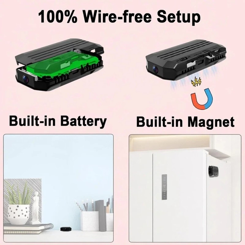 4K Mini Portable 4G LTE Cellular Security Camera with SIM Card, No Wifi Required gallery