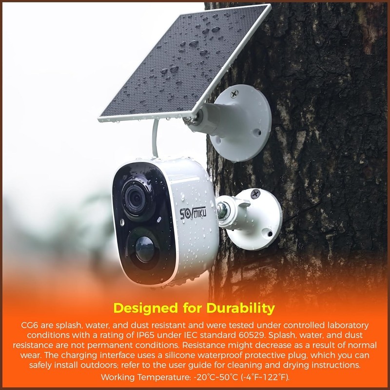 Vicohome CG6 Best 2K Solar Security Camera Wireless Outdoor System, No NVR Ne... gallery