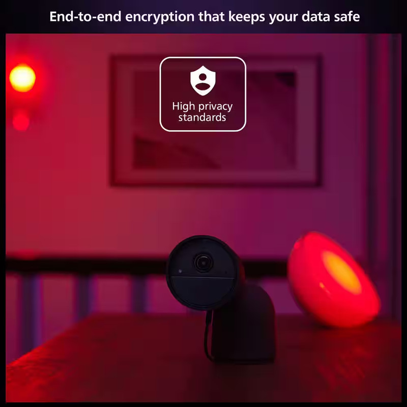 Plug-In Indoor/Outdoor Smart Home Security Surveillance Camera with Desktop Stan gallery