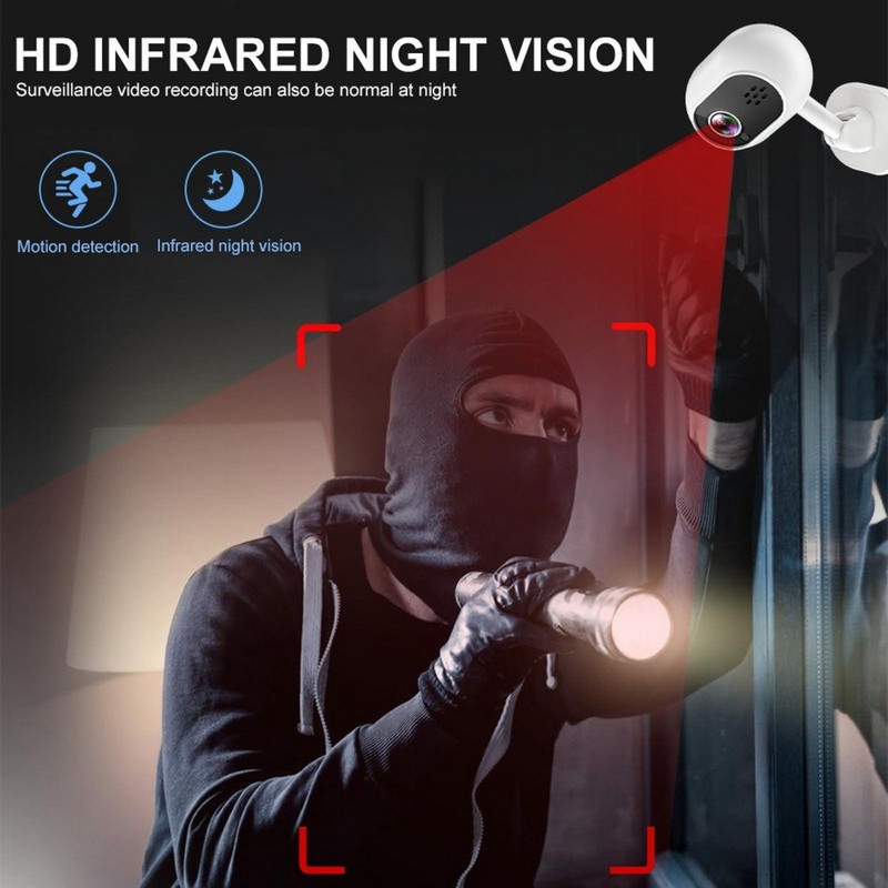 Smart Security Camera Plug-In Wireless HD IR Night Vision Indoor Camera Audio gallery