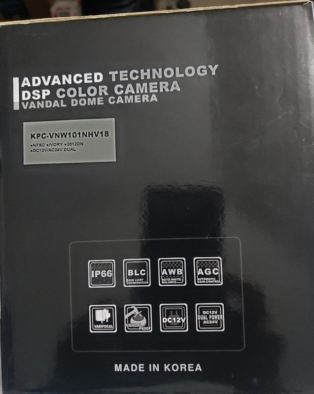 KT&C Model KPC-VNW101NHV18, WDR, DSP DOME outdoor security color CCD camera gallery