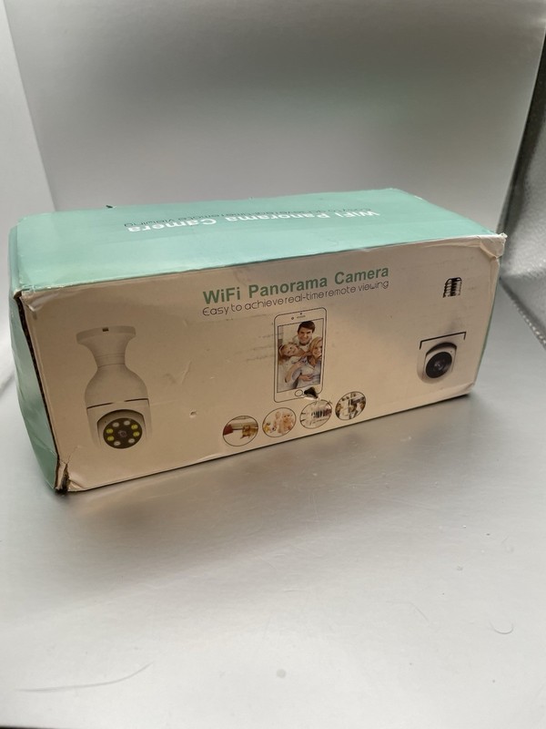 WiFi Smart Camera Bulb with 360° View and Motion Detection