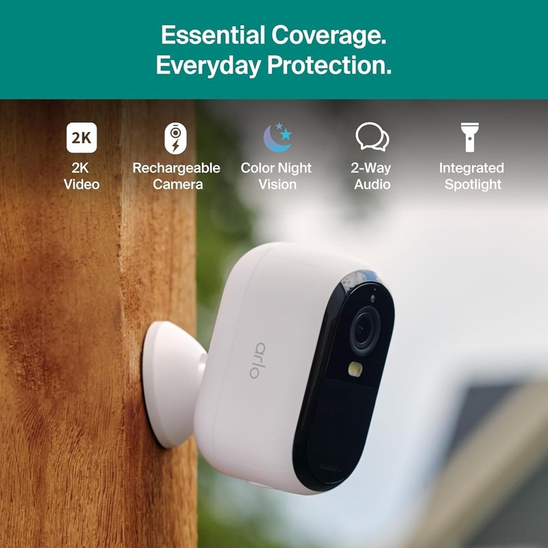 Wireless Outdoor Security Camera - 2K Color Night Vision, Two-Way Audio, Motion gallery
