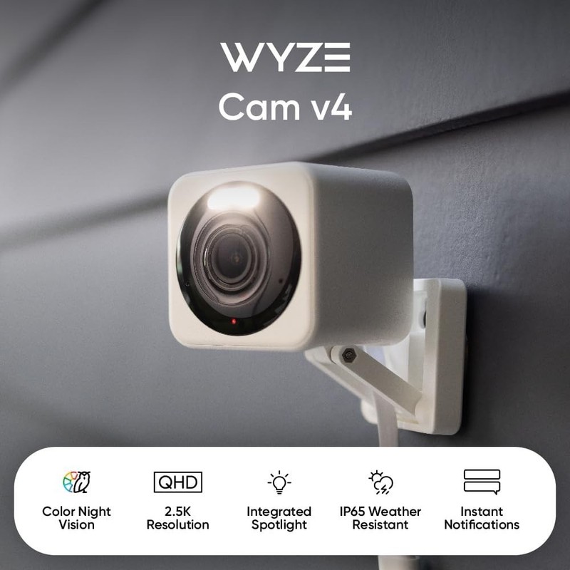 Weatherproof 2.5K Security Camera - Night Vision & No Subscription Required gallery