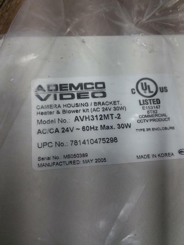 i87~ Ademco Video AVH312MT-2 Security Camera Housing, Heater & Blower Kit gallery
