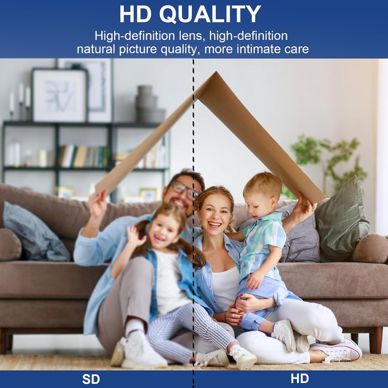 Mini Security Camera, 1080P HD Wifi Home Indoor Outdoor Camera for Baby/Pet/Nann gallery