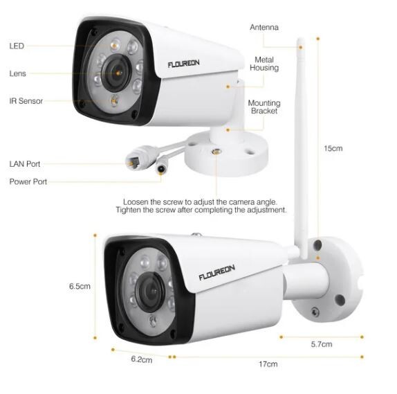 FLOUREON 3.0MP Wireless CCTV Home Security Camera System Auto Cascading NVR gallery