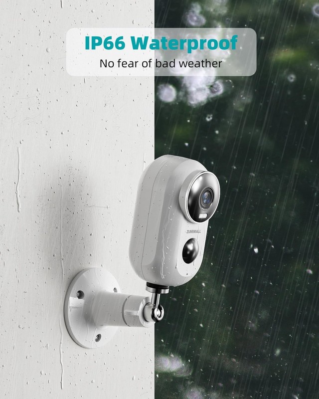 ZUMIMALL Security Cameras Wireless Outdoor with Magnetic Mount, 2K Outdoor Ca... gallery