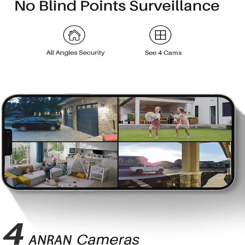 2K/4MP Solar Security Camera with Base Station, Spotlight, Expandable Local Stor gallery